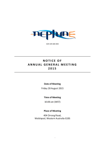 Notice of Meeting
