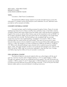 Concrete vs. Steel Frame Considerations W