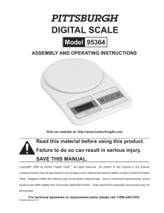 digital scale - Harbor Freight Tools