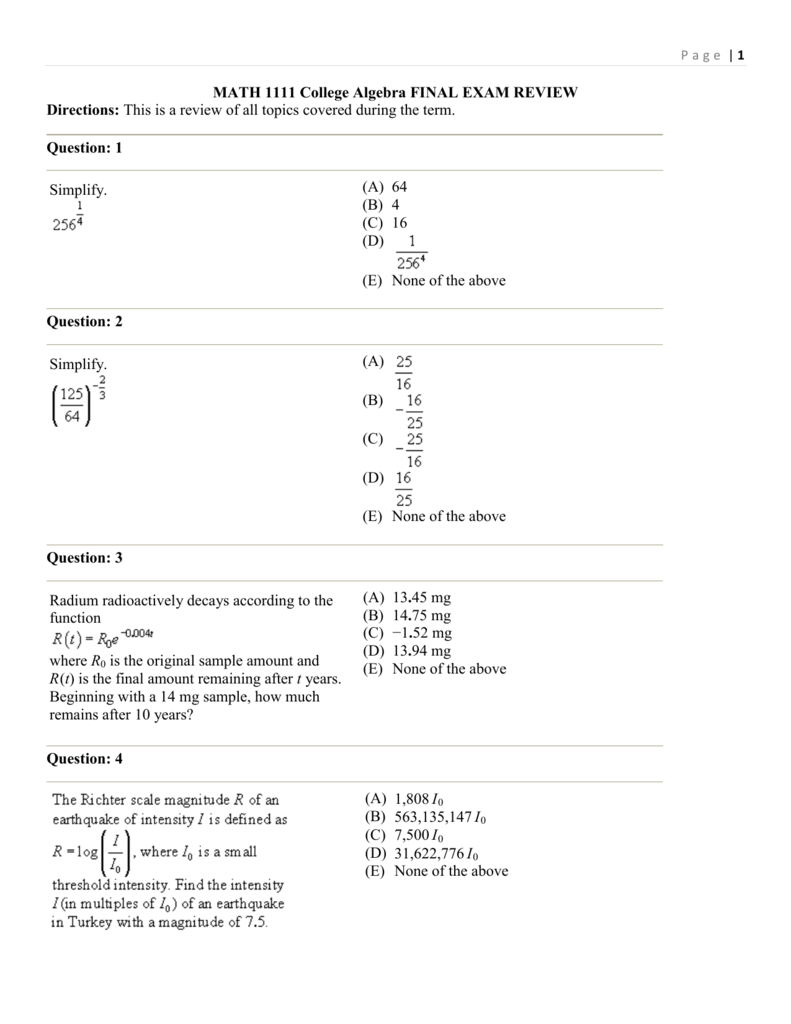 math-1111-college-algebra-final-exam-review