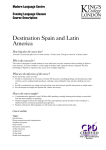 Destination Spain and Latin America