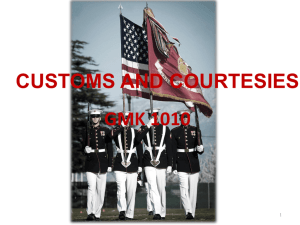Customs and Courtesies Presentation