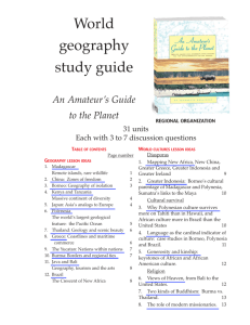 World Geography study guide