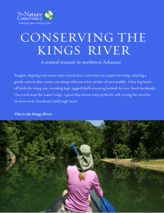CONSERVING THE KINGS RIVER