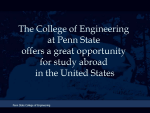 a presentation about Penn State engineering
