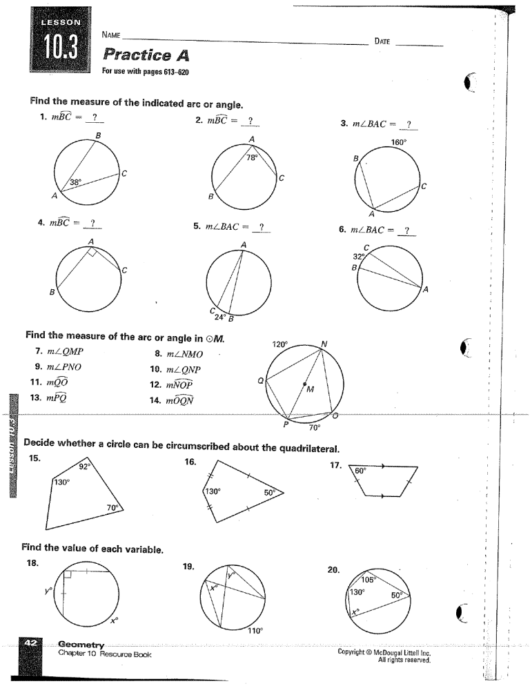 10 2 homework answers geometry