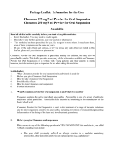 Package Leaflet: Information for the User Clonamox 125 mg/5 ml