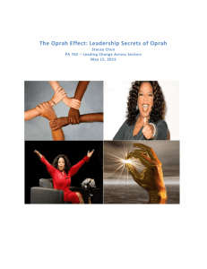 The Oprah Effect: Leadership Secrets of Oprah