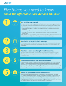 Five things you need to know about the Affordable Care Act and UC