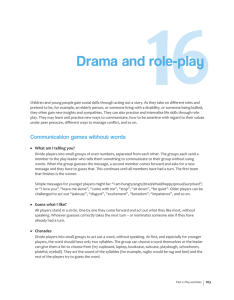 Drama and role-play