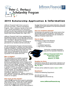 BW scholarship app 15 ALL - Jefferson Financial Credit Union