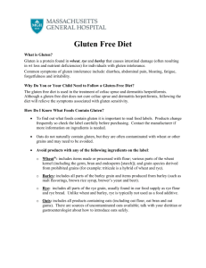 Gluten-Free Dietary Guidelines