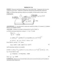 Page 1 PROBLEM 3.116 KNOWN: Dimensions and thermal