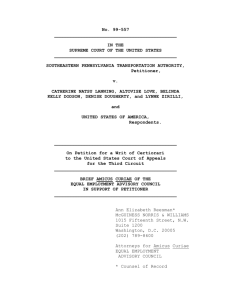 Septa v. Lanning Brief - Equal Employment Advisory Council