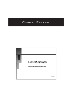 Clinical Epilepsy - UNC School of Medicine