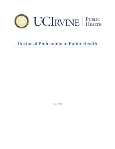 Doctor of Philosophy in Public Health