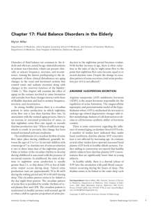 Fluid Balance Disorders in the Elderly