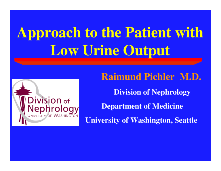 Approach To The Patient With Low Urine Output 2458