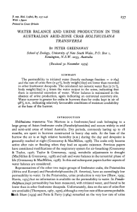 transversa - Journal of Experimental Biology