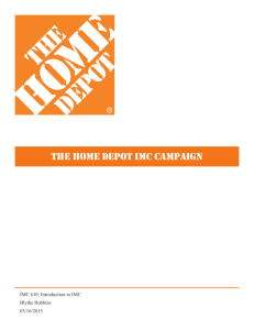 the home depot imc campaign - Blythe W Robbins Portfolio