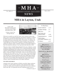 MHA in Layton, Utah - Mormon History Association