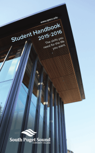 SPSCC Student Handbook - South Puget Sound Community College