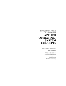 APPLIED OPERATING- SYSTEM CONCEPTS