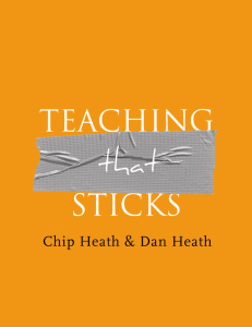 Teaching that Sticks