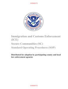 Immigration and Customs Enforcement (ICE) Secure Communities
