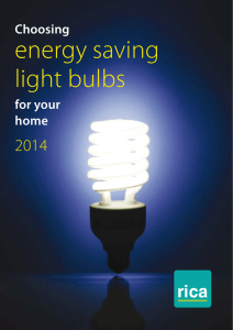 Choosing energy saving light bulbs