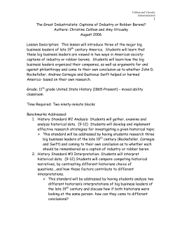 Short English Essays The Great Industrialists Captains Of Industry Or Robber Barons English Essay On Terrorism also Essay Paper Help Robber Barons Dbq Sample Business School Essays