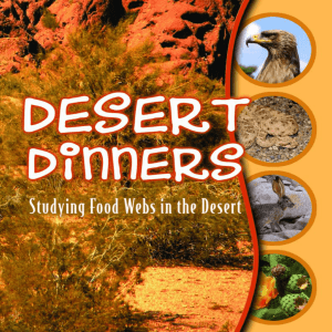 Desert Dinners: Studying the Food Webs in the Desert