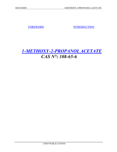 1-METHOXY-2-PROPANOL ACETATE CAS N°: 108-65-6