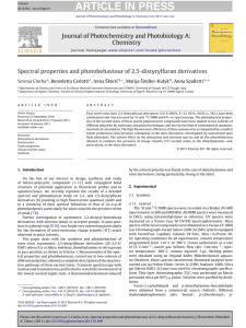 Spectral properties and photobehaviour of 2,5