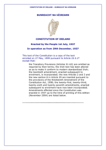 Constitution - Department of Taoiseach