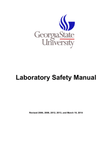Laboratory Safety Manual - University Research Services
