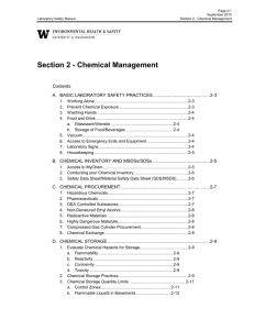 Section 2.C of the Laboratory Safety Manual
