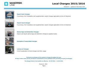 Local Charges 2015/2016