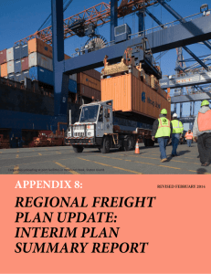 regional freight plan update: interim plan summary report