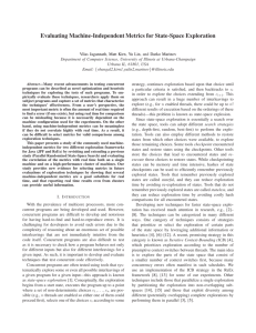 Evaluating Machine-Independent Metrics for State