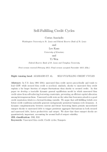 Self-Fulfilling Credit Cycles - American Economic Association
