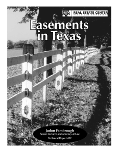 Easements in Texas - Texas A&M University