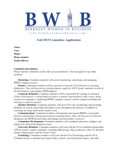 Fall 2015 Committee Application