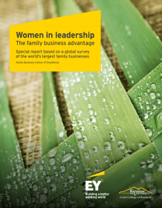 Women in leadership: The family business advantage
