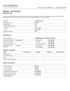 Bastyr University College Profile Print Version