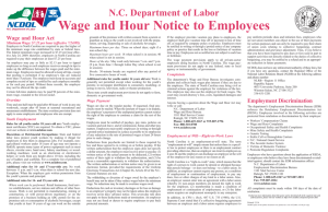 Wage and Hour Notice to Employees