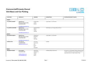 Commercial/Privately Owned Unit Bases and Car