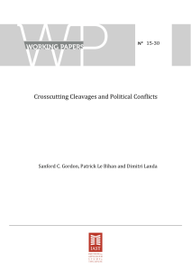 Crosscutting Cleavages and Political Conflicts