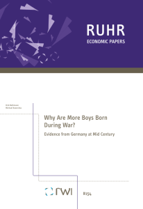 Why Are More Boys Born During War? - Rheinisch