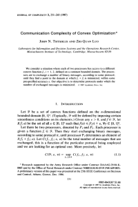 Communication Complexity of Convex Optimization